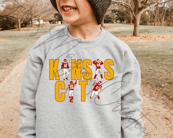 Toddler Youth Chiefs Kingdom Kansas City Players Football Super Bowl  Reid Kelce Mahomes  Era Travis Cute 15 87 22 10 Unique Tee Sweatshirt