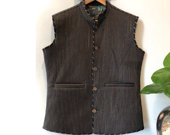 Denim vest | Waistcoat | Denim Fabric | Denim Jacket | Custom Vest | Vest pattern  | Unisex