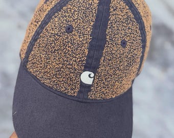 Carhartt Navy Blue Dad Hat Hand Embroidered Custom Baseball Cap Cotton One Size