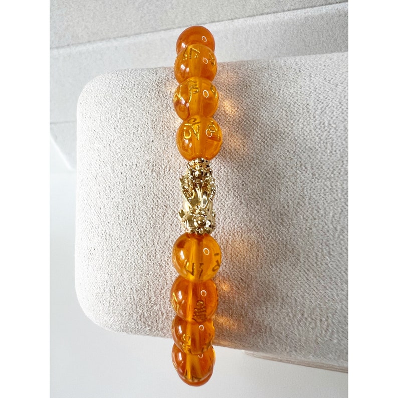 18k Solid Gold Pixiu/piyao Bracelet, Gift for Her/him Etsy