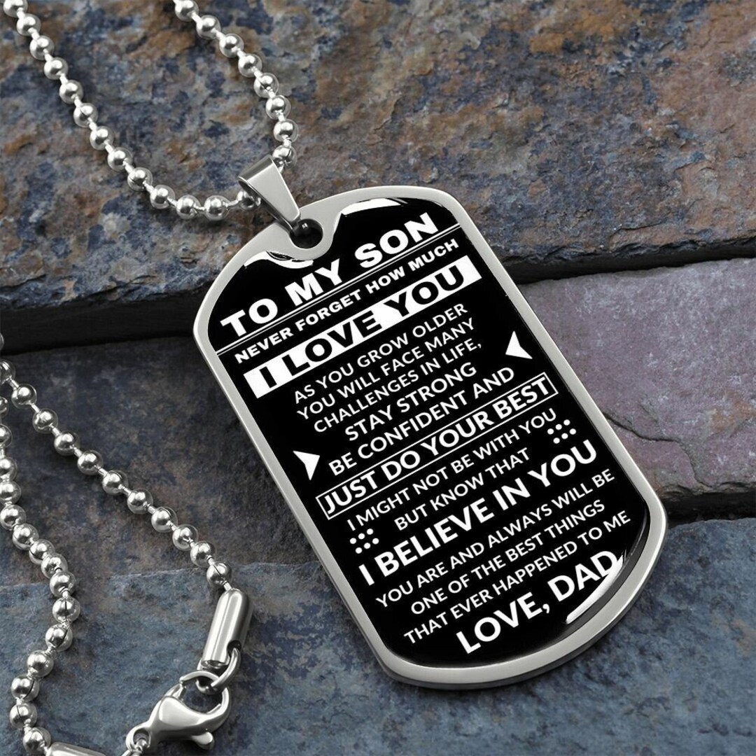 To my son dog tag Clearance