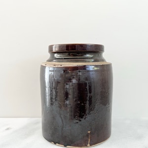 XL Antique Primitive Stoneware Crock