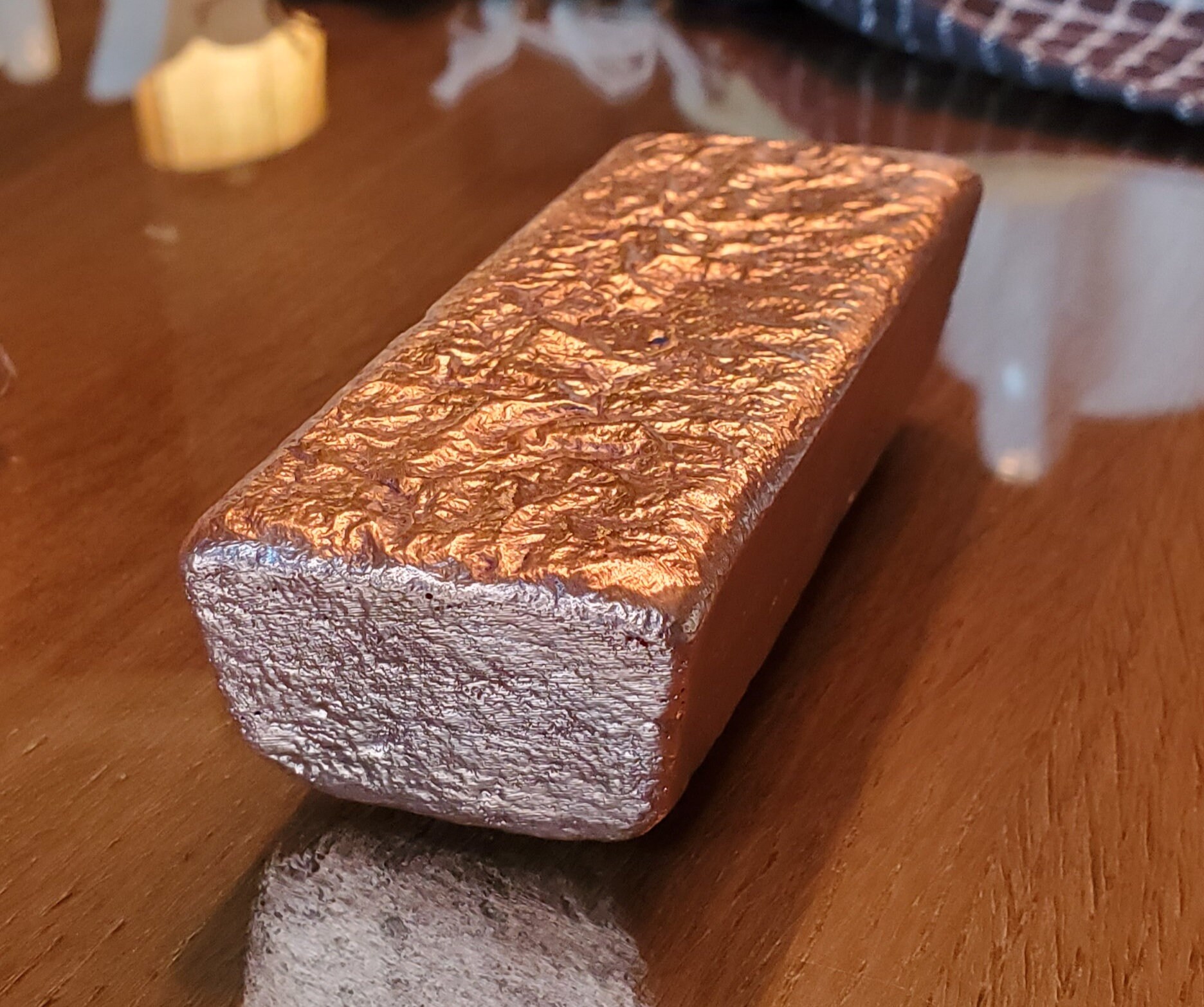 1 Kilo .999 Copper Bar Hand Poured Fine Etsy