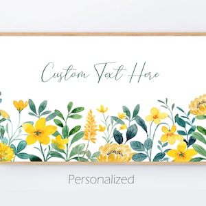 Personalized Samsung Frame TV art message Birthday Made to order frame tv art birthday TV decorations Custom frame tv art Floral tv Digital