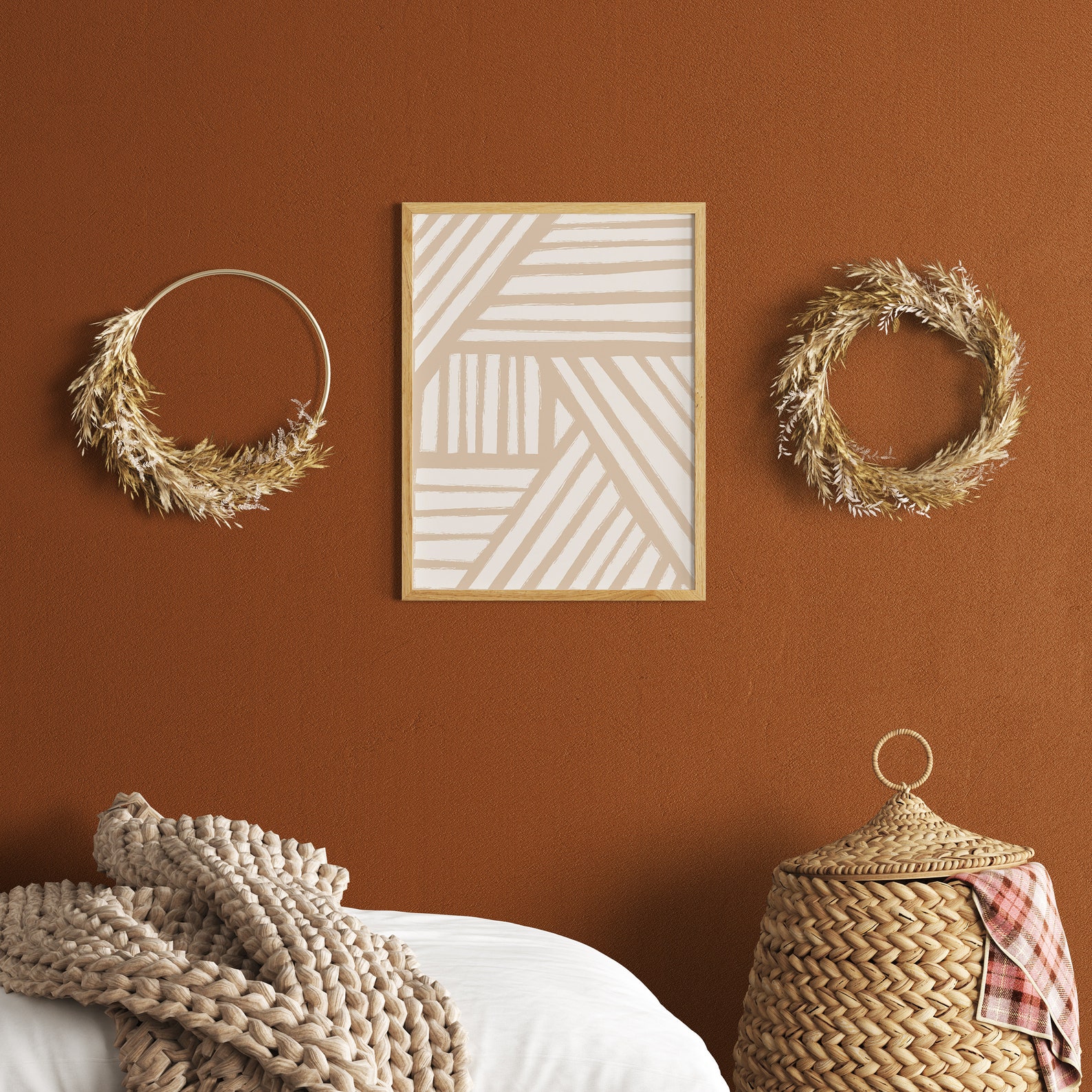 Pastel Pink Wall Art Printable Wall Art Kids Room Geometric Etsy