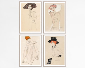 39 エゴン シーレ 表現主義絵画 & ドローイング アート作品 | 高画質