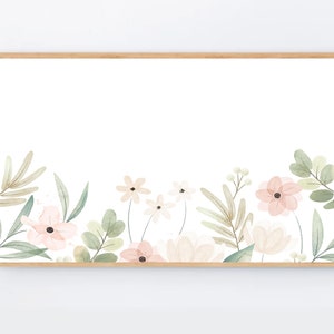 Cute Frame TV art Flowers design Samsung Frame TV Art Floral Art Spring Wildflowers watercolor painting Spring Frame Tv Art Digital download