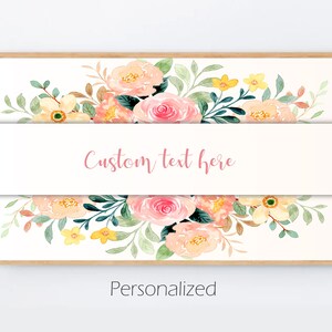 Benutzerdefinierter Rahmen tv Samsung Frame Tv Art mit persönlicher Nachricht Benutzerdefinierter Geburtstag Rahmen tv art floral lg tv art personalisierte tv art angepasst text