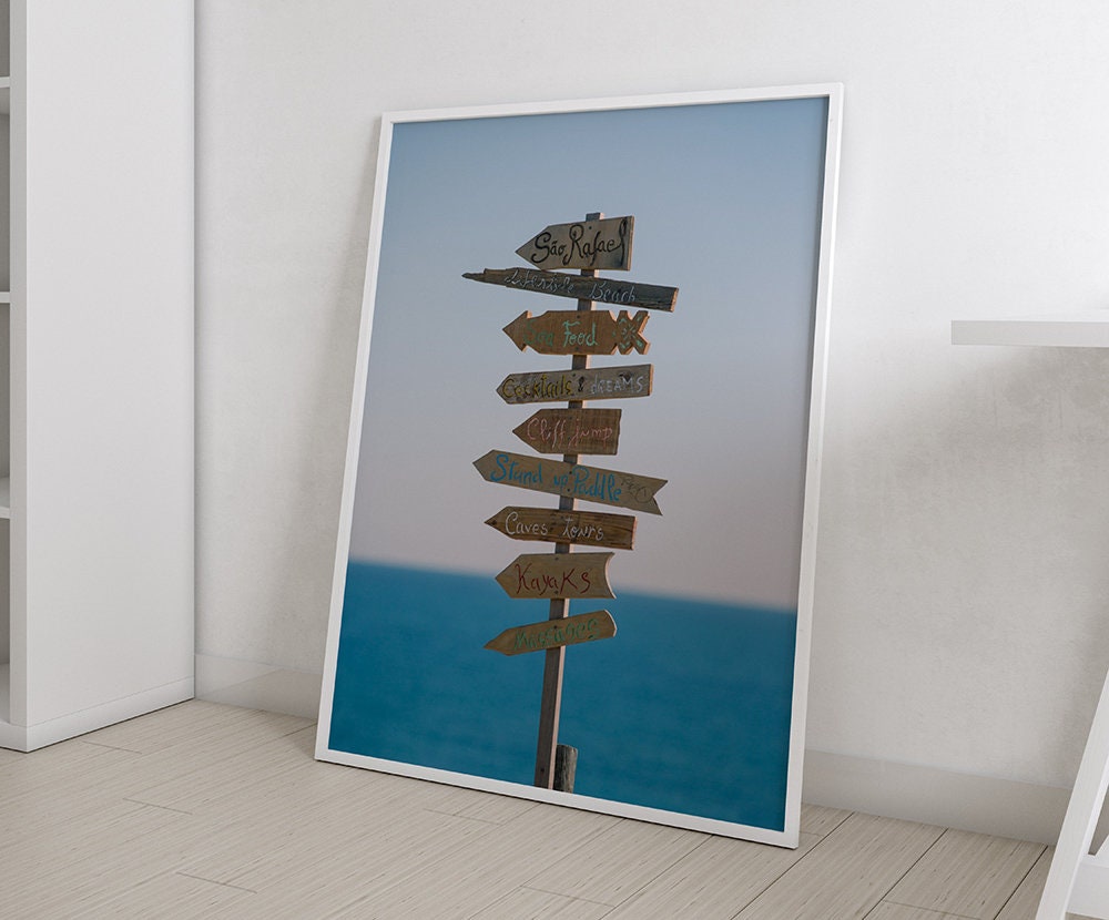 Wooden Beach Signs Printable, Beach Directional Signs, Beach Signs ...