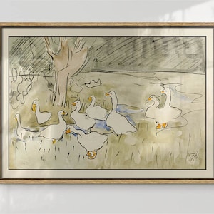Impressões de arte de parede de fazenda, pintura vintage, pintura de fazenda rústica, arte de parede digital para impressão para download, arte de parede de berçário