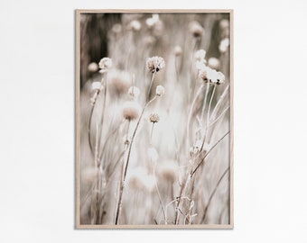 Dried Grass Print Neutral Wall Art Modern Farmhouse Gallery wall art instant download Boho Neutral Tones Earth Tones Dried Flower Art print