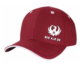 Ruger Logo Trucker Hat Pro Gun Embroidered Patch 2nd Amendment Cap Black & White Ruger Logo Trucker Hat Pro Gun Embroidered Patch 2nd Amendment Cap Black & White