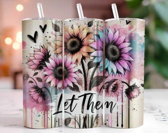 Sunflowers Tumbler Wrap Sublimation