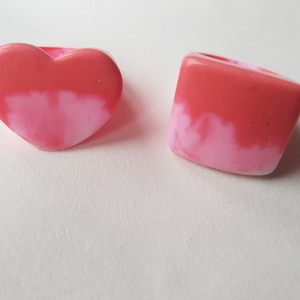 Pink ombre ring