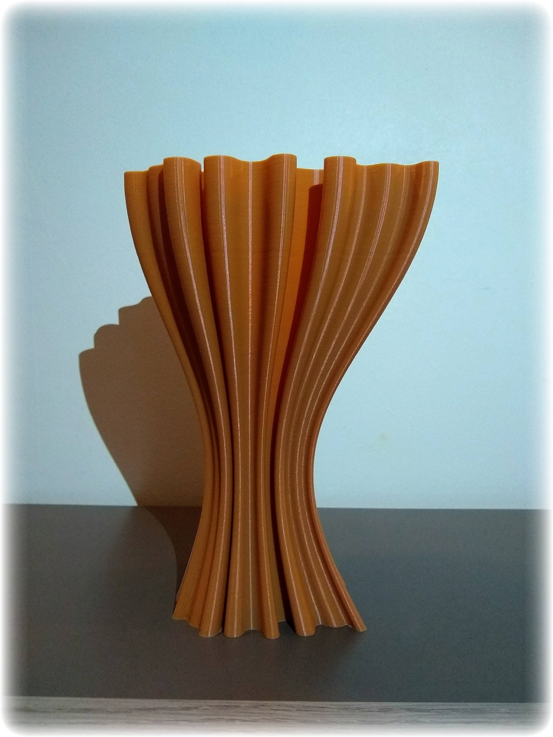 Vase Vagues Ondulé Impression 3D