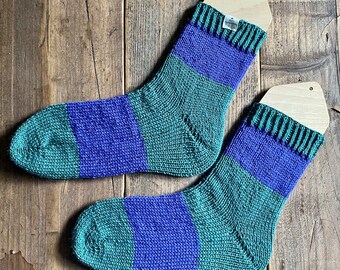 Handgestrickte Socken Gr. 43-46 NEPTUN 3