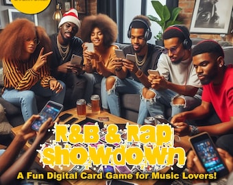 R&B And Rap Showdown - A Fun Digital Card Game for Music Lovers!