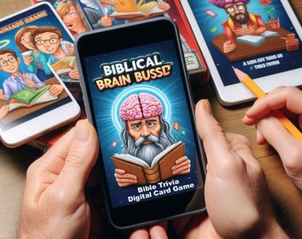 Biblical Brain Busters - A Fun Digital Bible Trivia Card Game for Believers!