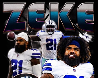 Digital Dallas Cowboys Zeke Elliot T-Shirt Design (This is the design you see NOT A Tshirt For Sale)