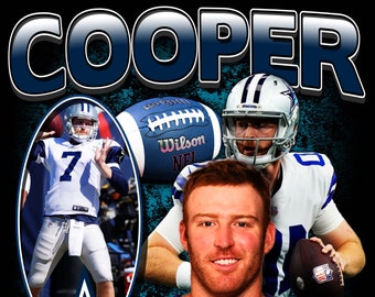 Digital Dallas Cowboys Cooper Rush T-Shirt Design (This is the design you see NOT A Tshirt For Sale)