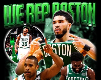 Digital Boston Celtics We Rep Boston T-Shirt Design (This is the design you see NOT A Tshirt For Sale)