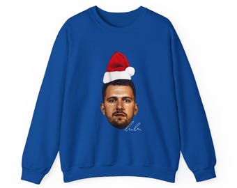 Luka Doncic Santa Hat Ugly Christmas Sweatshirt Dallas Mavericks