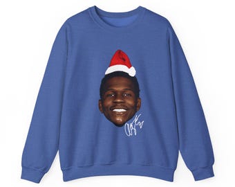 Anthony Edwards Santa Hat Ugly Christmas Sweatshirt