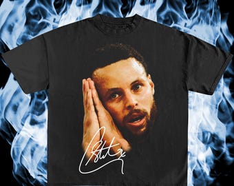 Digital Steph Curry Night Night Big Head T-Shirt Design (This is the design you see NOT A Tshirt For Sale)