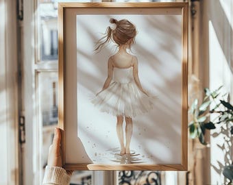 Princess Nursery Art Print: Fairytale Baby Girl Decor (Digital Download