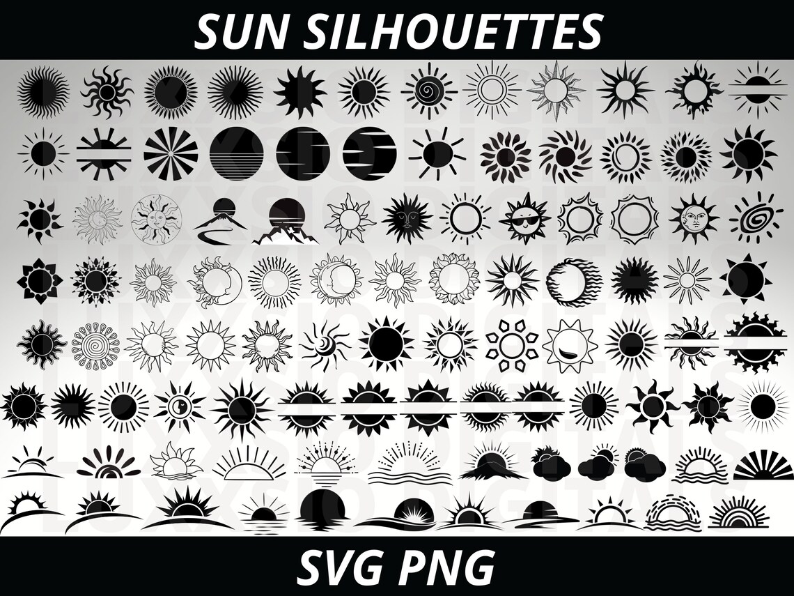 Sun Ri Svg Sun Svg, Sunshine Svg, Sun Clipart, Sun Rays Svg, Celestial Svg, Sun ...