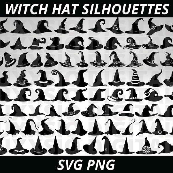 Witch Hat Svg, Witch Hat Png, Witchy Svg, Spooky Svg, Mystical Svg, Hocus Pocus Svg, Halloween witch Hat Svg, Witch Hat Clipart, Png