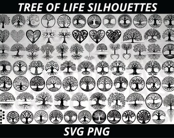 Tree of life Svg, Family Tree Svg, Tree Svg, Tree with Roots Svg, Celtic Svg, Heart Tree Svg, Tree of life Kabbalah svg, Tree of life Png