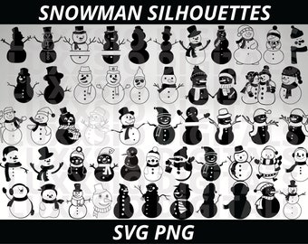 Snowman Svg, Christmas Svg, Winter Svg, Snowman Clipart, Christmas Svg Files, Merry Christmas Svg, Snowman Face Svg, Svg files for Cricut