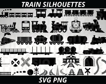 Train Svg, Train Clipart, Transportation Svg, Train Png, Steam Engine Svg, Train Tracks Svg, Train Lover Svg, Railroad Svg, Christmas Train