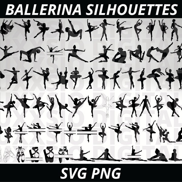 Ballerina Svg, Ballet Svg, Dance Svg, Ballerina Clipart, Ballet Shoes Svg, Ballerina Png, Ballerina Print, Svg Files For Cricut,