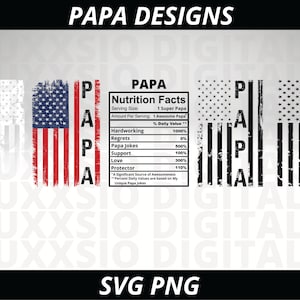 Father&#39;s Day svg, Papa Svg, Fathers day svg, Fathers day png, Distressed Flag Svg, Patriotic Svg, Fourth of July svg, American Flag Svg, PNG