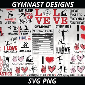 Gymnast Svg, Gymnastik Svg, Sport Svg, Rytmisk Gymnastik Svg, Gymnastik Designs Svg, Gymnastik Png, Träningssvg, Fredskärlekssvg, PNG bild 1