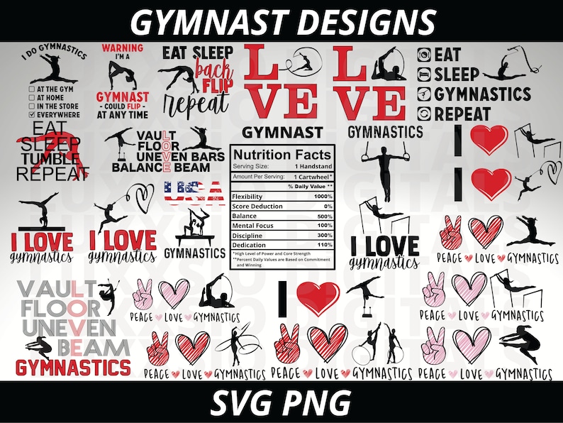 Gymnast Svg, Gymnastik Svg, Sport Svg, Rytmisk Gymnastik Svg, Gymnastik Designs Svg, Gymnastik Png, Träningssvg, Fredskärlekssvg, PNG bild 1