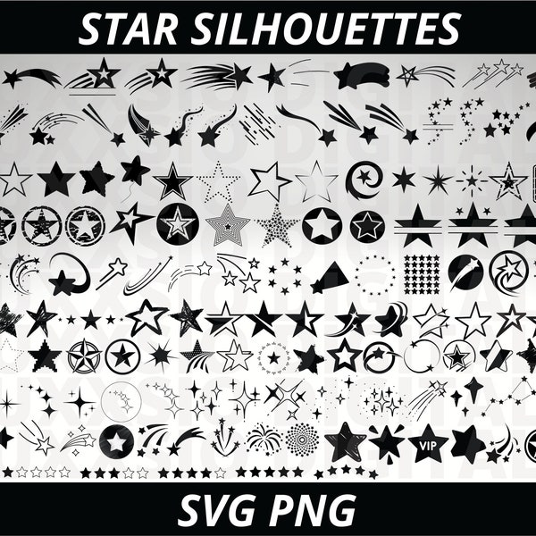 Star Svg, Shooting Star Svg, Star Vector, Star Monogram Svg, Sparkle Svg, Christmas Star Svg, 4th of July Star Svg, Stars Svg, Twinkle Svg
