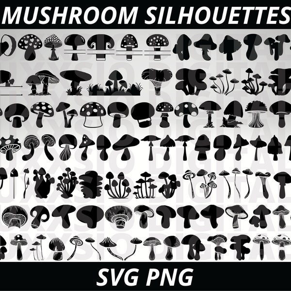 Mushroom Svg, Mushroom Clipart, Mushroom Svg Bundle, Mushroom Png, Svg Files For cricut, Cute Mushroom Svg, Mushroom Design Svg, Mushroom