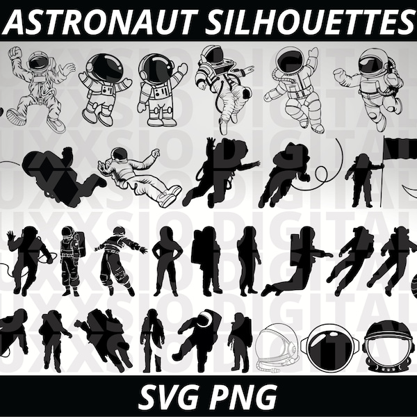 Astronaut Svg, Space Svg, Astronaut clipart, Spaceman Svg, Svg Files for Cricut, Astronaut Helmet Svg, Astronaut Silhouette, Astronaut Png