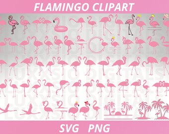 Flamingo Svg, Pink Flamingo Svg, Flamingo Svg Bundle, Flamingo Monogram Svg, Flamingo Summer Svg, Flamingo Clipart Svg, Files For Cricut SVG