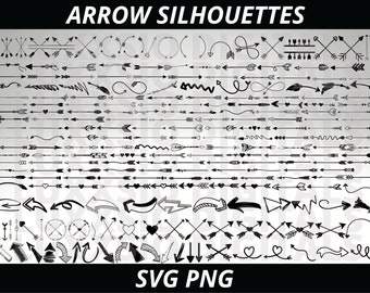 Arrow Svg, Arrows Svg, Heart Arrow Svg, Arrow Silhouette Bundle Svg, Arrow With heart svg, Crossed Arrows svg, Arrow Circle Svg, Arrow Frame