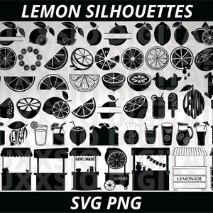 Lemon Svg, Summer Svg, Lemonade Svg, Lemon Slice Svg, Lemonade Stand Svg, Lemonade Sign Svg, Lemon Clipart, Summer Clipart, Lemon Png