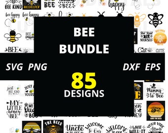 85 Bee SVG Bundle, Bee kind svg, Bee sayings svg, Bee quotes svg, Bee clipart svg, queen bee svg, Bee cricut svg, cute bee svg,funny bee svg