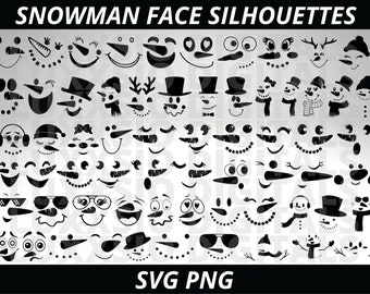 Snowman Face svg, Snowman Svg, Christmas Svg, Winter Svg, Snowman Faces svg, Snowman Printable, Snowman Face, Svg files for cricut, PNG