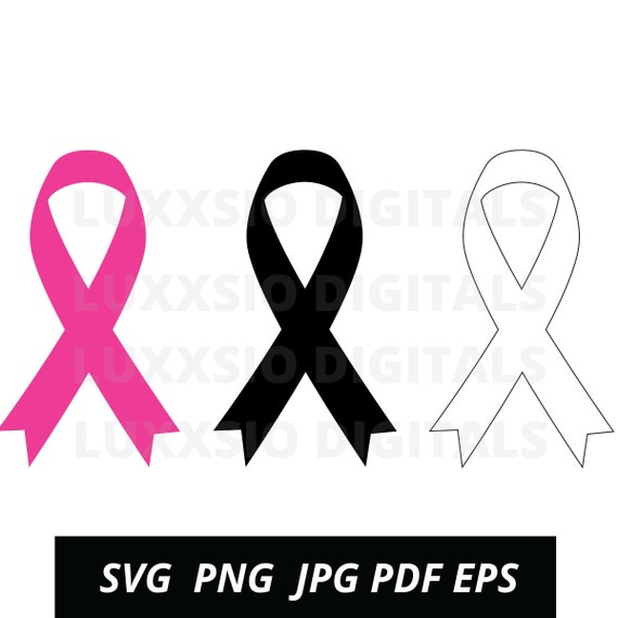 Awareness Ribbon Svg Png Jpg Eps Pdf Instant Digital Download, Cancer  Ribbon, Cancer Awareness, Pink Ribbon, Outline Ribbon
