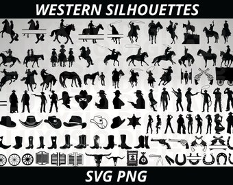 Western-Svg, Cowboy-Svg, Cowboy-Hut-Svg, Cowgirl-Svg, Cowboy-Silhouette-Svg, Western-Frauen-Svg, Cowboy-Stiefel-Svg, Pistolen-Svg, Hufeisen SVG
