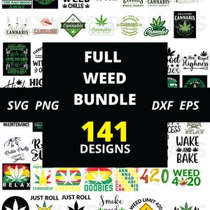 Unkraut SVG-Bundle, Marihuana SVG-Bundle, Cannabis svg, Rauch-Unkraut-Svg, Rolling Tray svg, Blunt svg, 420 svg, Blunt svg