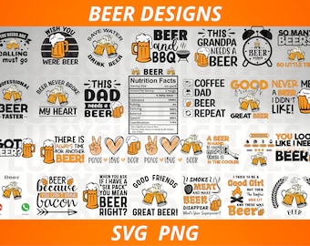 Öl Svg Bundle, Öl Design Svg, Ölmugg Svg, Öl BBQ Svg, Fred Kärlek Öl Svg, Öl Närings Svg, Dricks Svg, Alkohol Svg, Filer för Cricut